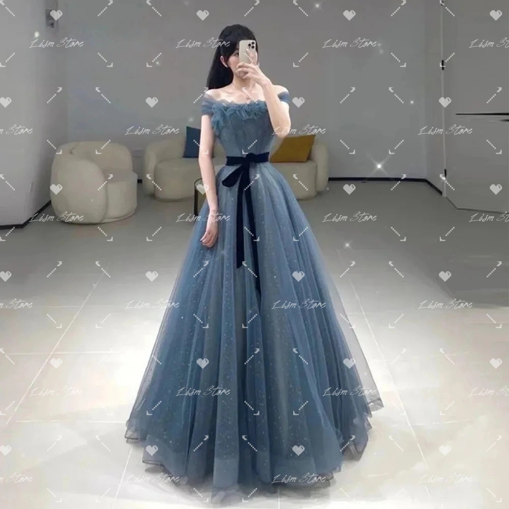 Modern Korean Lifestyle - Lism Sparkly Tulle Evening Dress Korean